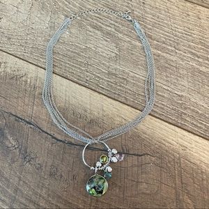 Lia Sophia Silver Chain with Charm Necklace